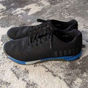 NOBULL SuperFabric Trainer Black Blue Gum Sole Unisex Training Shoes